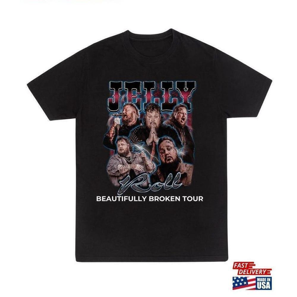 Jelly Roll Tour Country Rap Music Fan T-Shirt